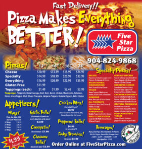 Five Star Pizza Flyer