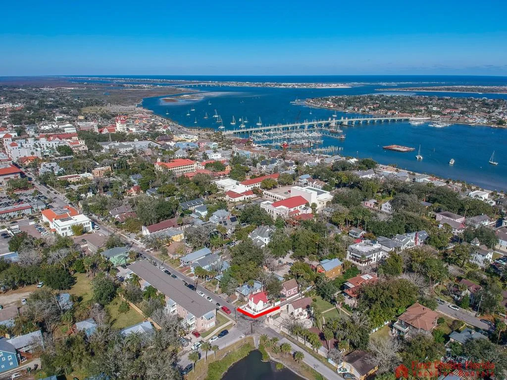 50 St. Francis Street - Aerial View of Downtown Area and House