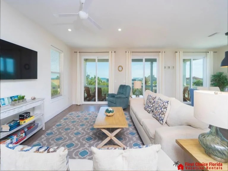 Living Room with Great Ocean Views