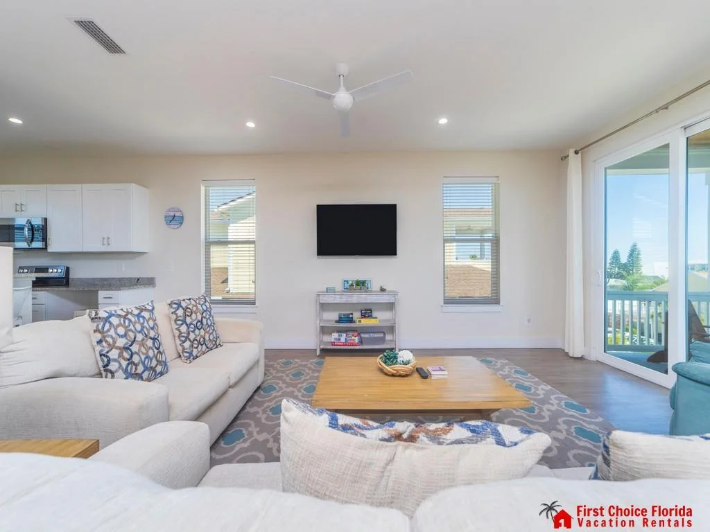Living Room with Great Ocean Views