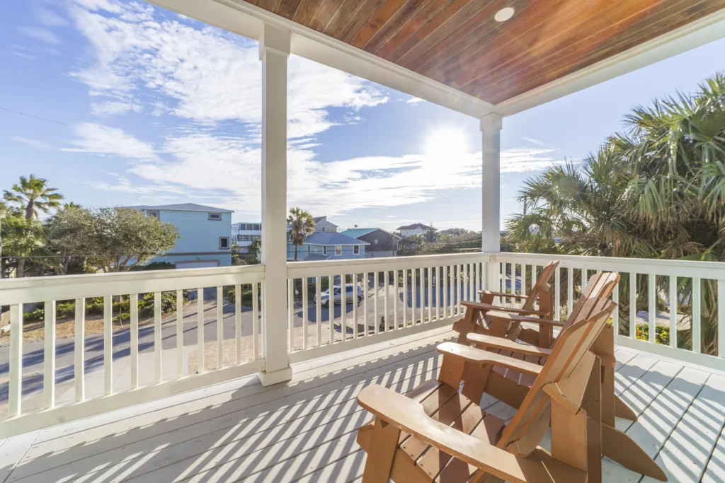 Second Floor Ocean View Deck off of Master Bedroom and Guest Bedroom