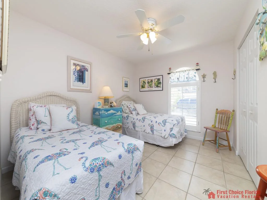 Athena By The Sea Twin Beds at Window