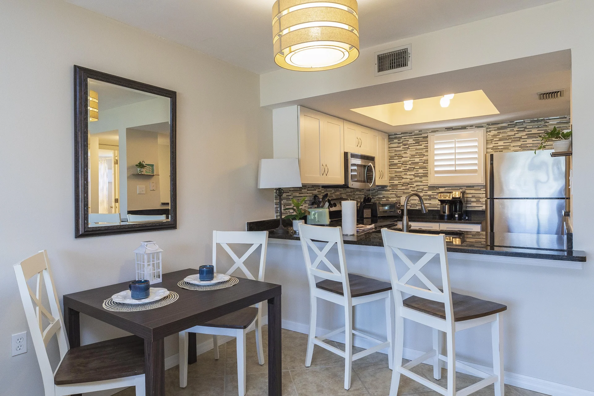 Dining Table and Bar Seating