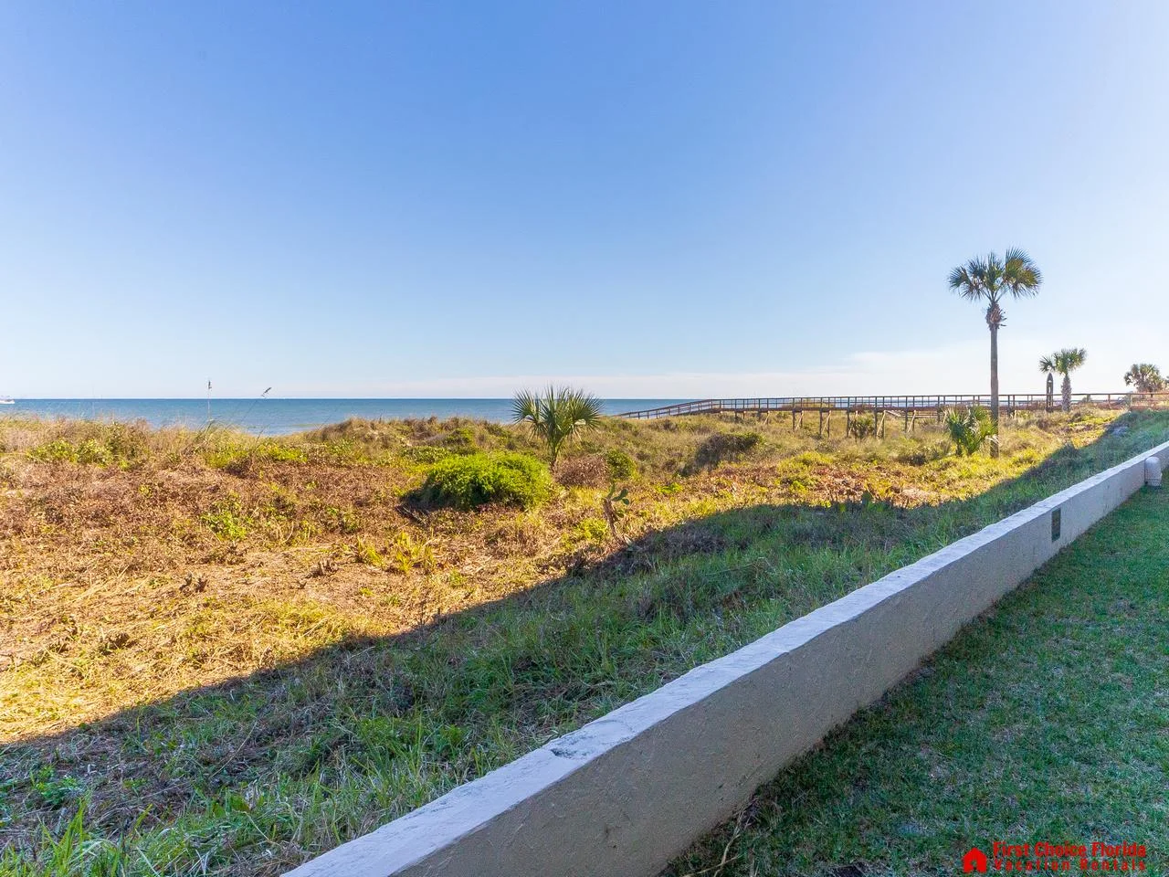 Ocean view from a peaceful outdoor patio retreat!