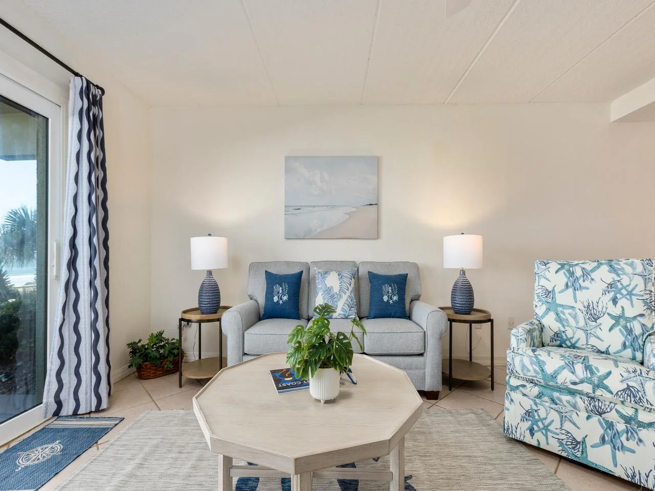 Cozy living room with bright natural light and stylish decor!