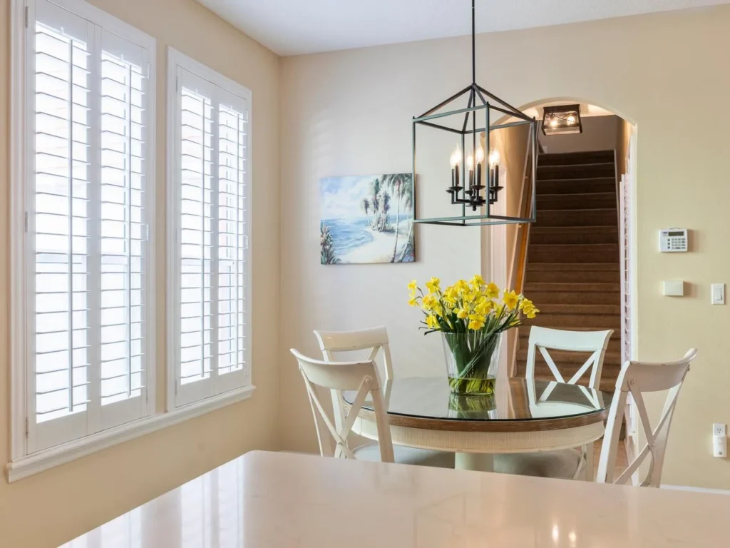 Bright breakfast room with natural light!