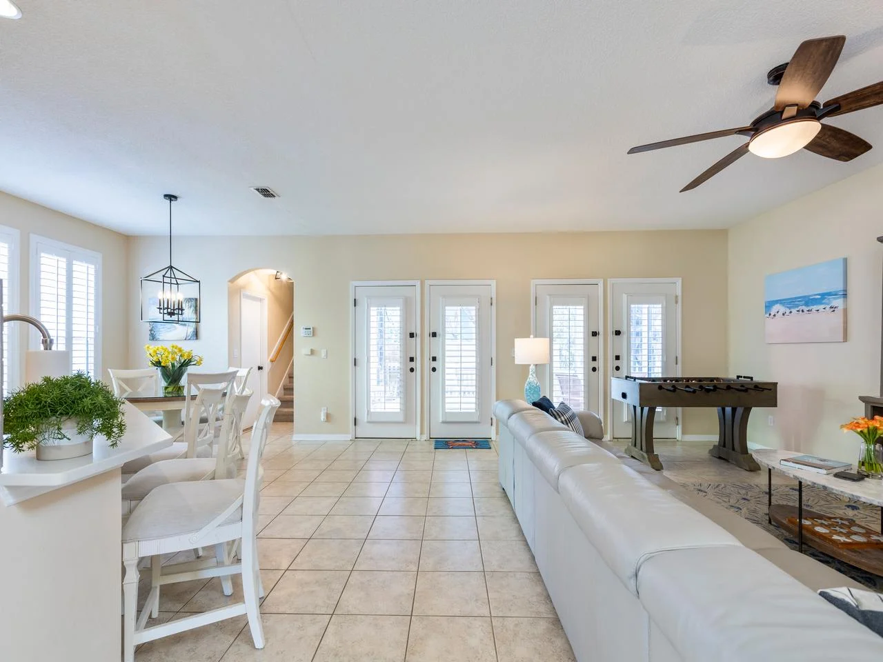 Bright and airy family room, open concept!