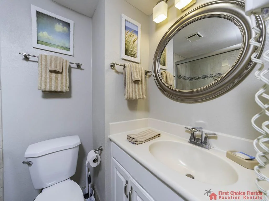 Large Vanity with Blow Dryer