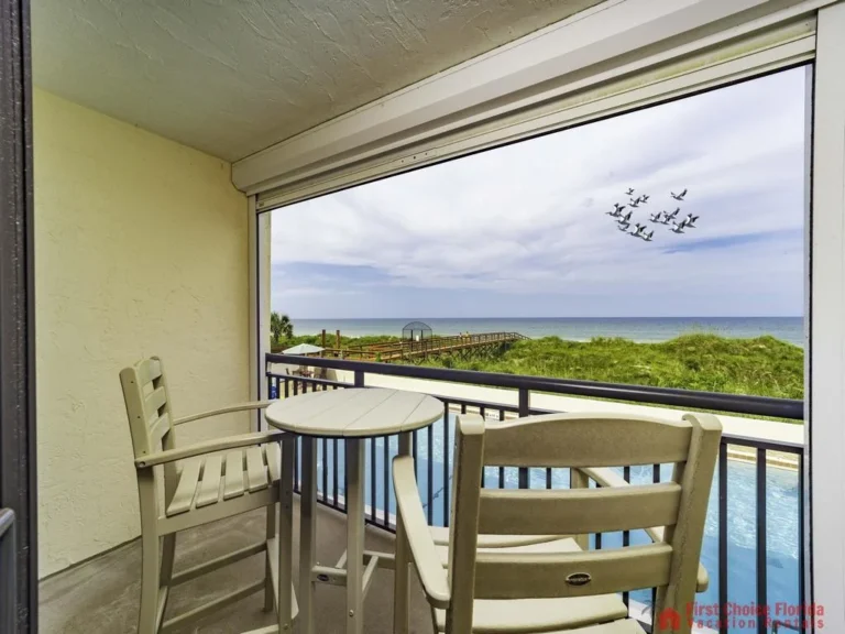 Balcony over Pool and Ocean