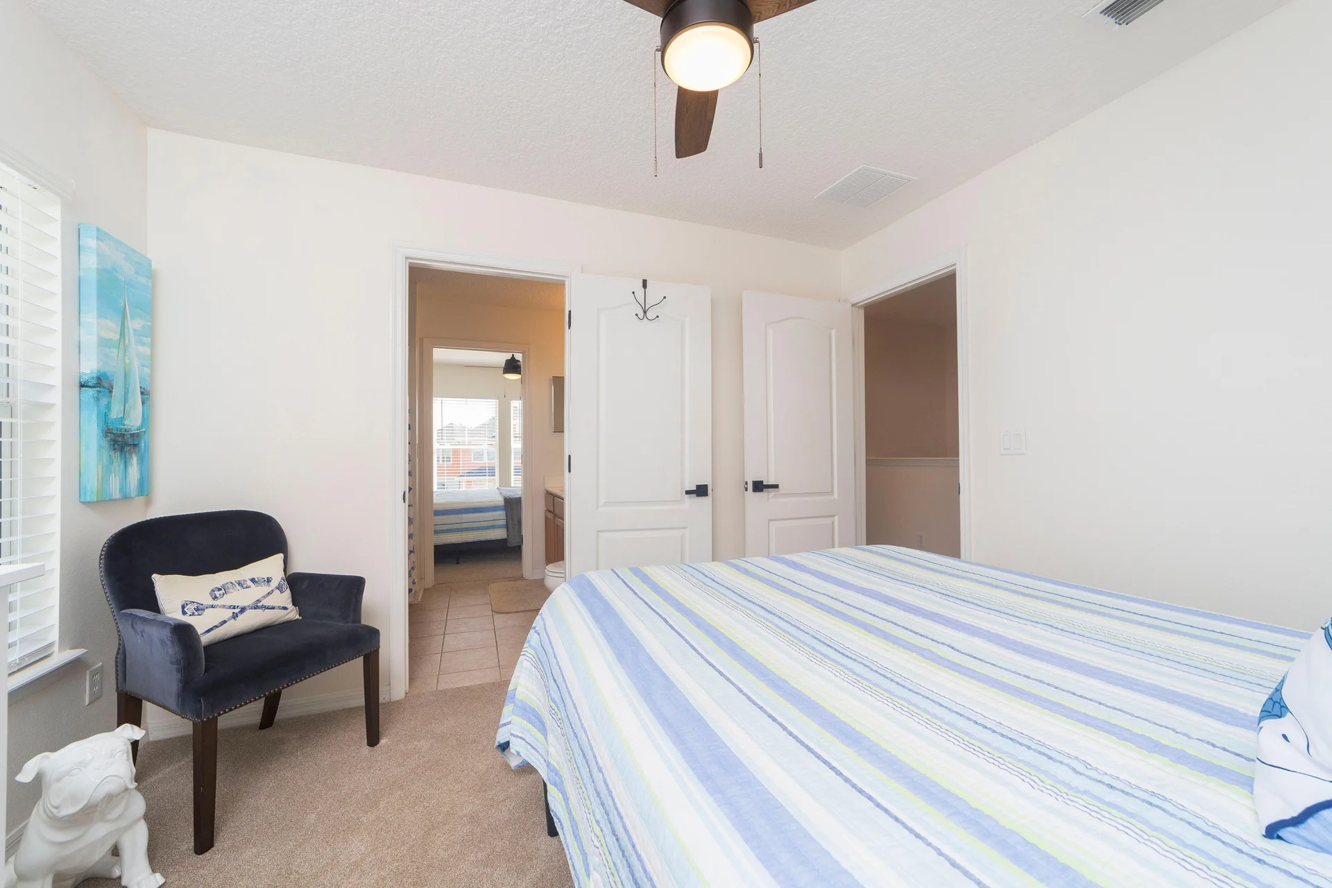 Guest Bedroom Leading to Jack and Jill Bathroom