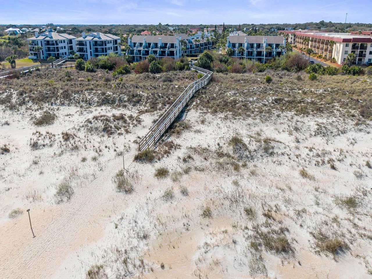 Beachfront condos with direct boardwalk access to the shore