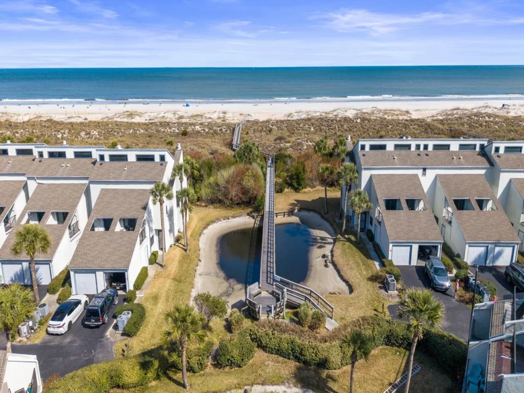 Oceanfront townhomes with pool and direct beach access