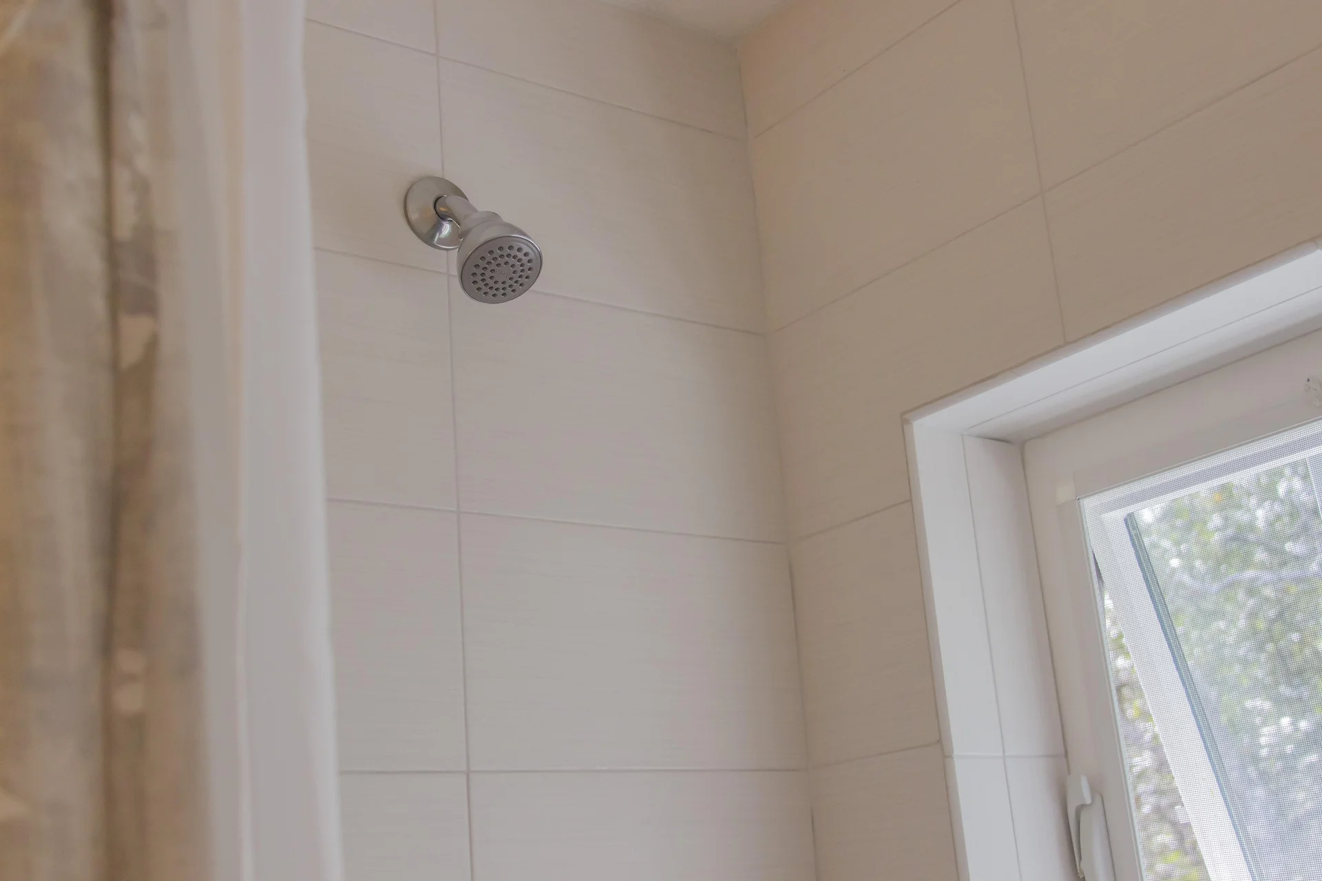 Shower in bath