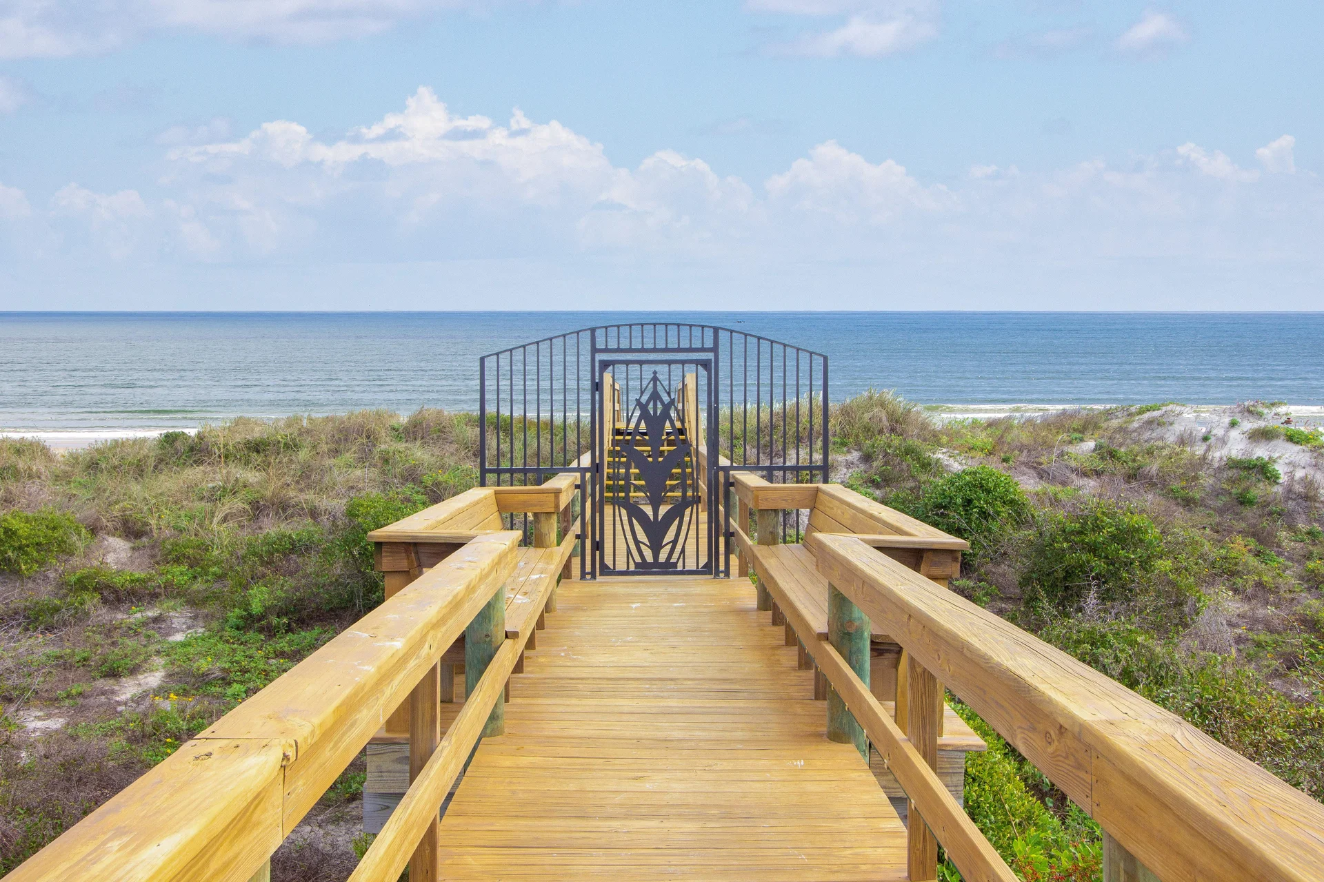 Gated Beach Walk-over
