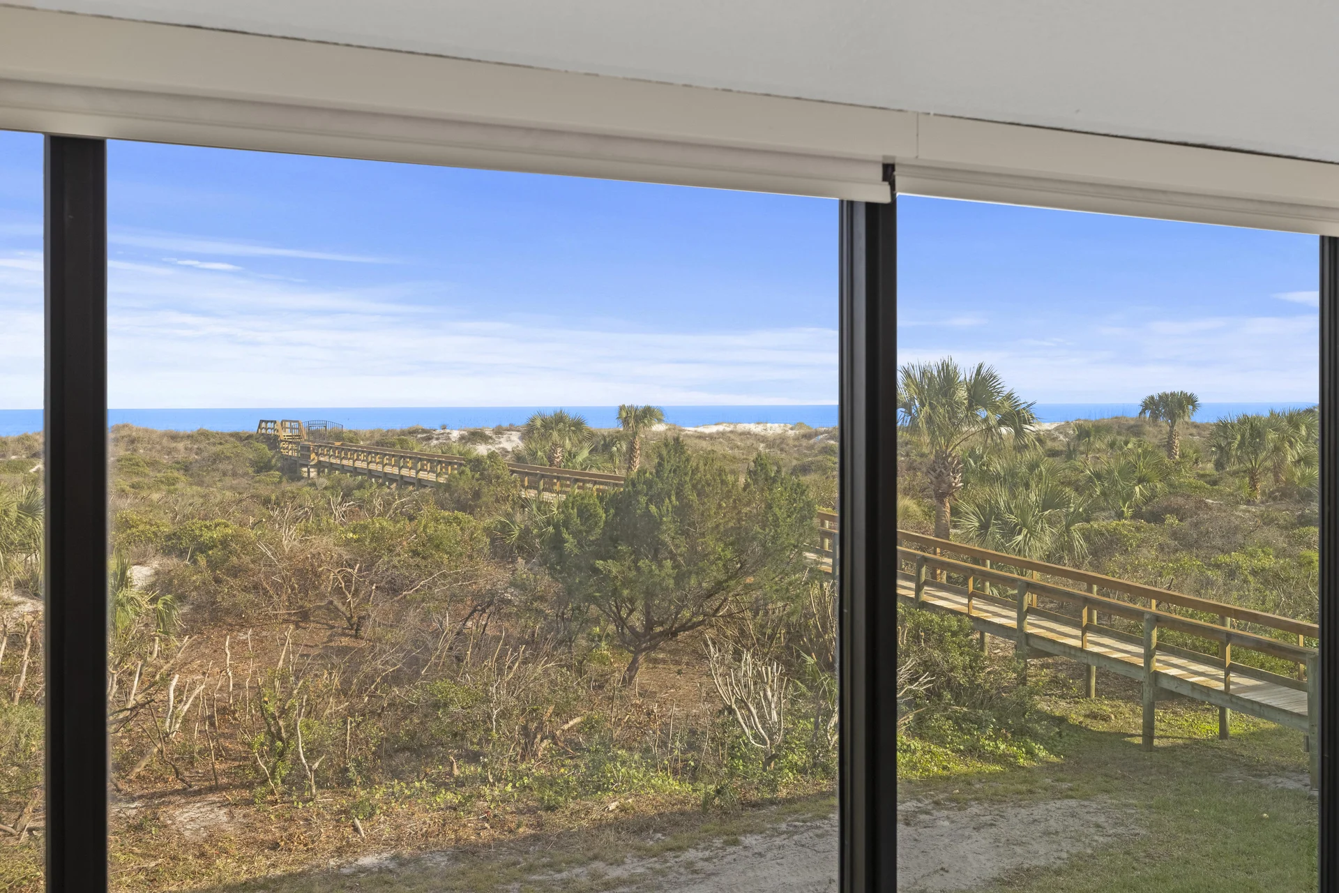 Primary bedroom views with beach walkover