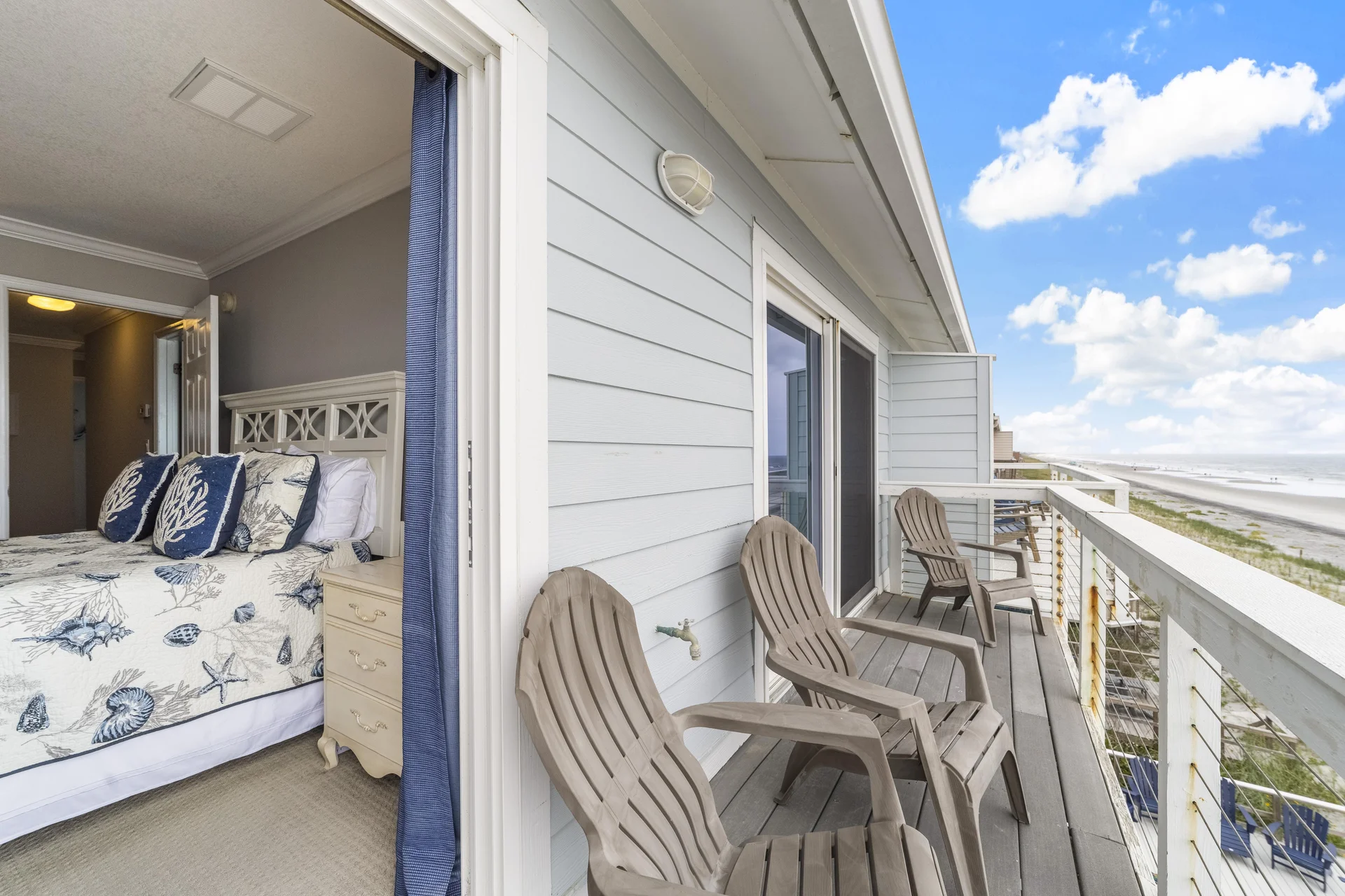 Ocean Oasis - Guest Bedroom Balcony with Seating