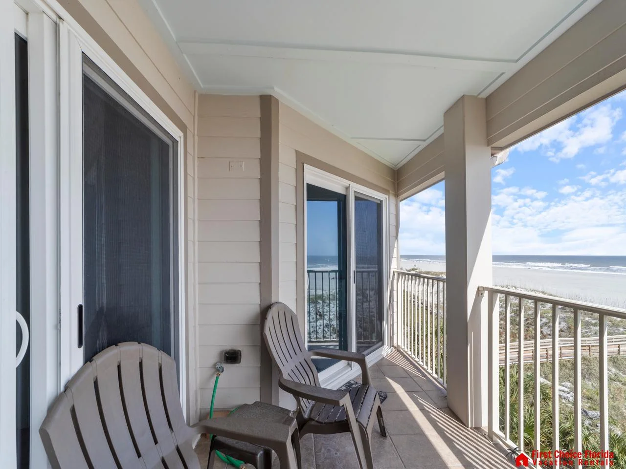 Cozy balcony retreat with ocean views and fresh sea breeze