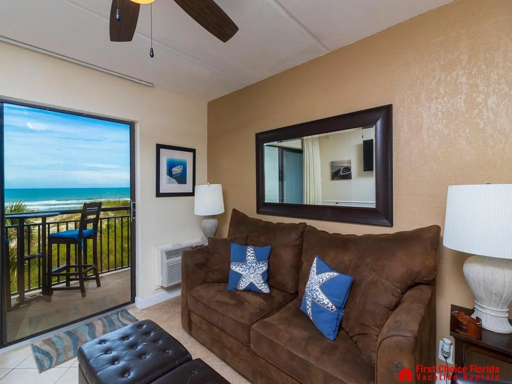Living Room with Balcony View