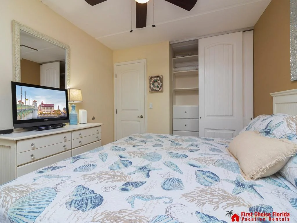 Bedroom with TV