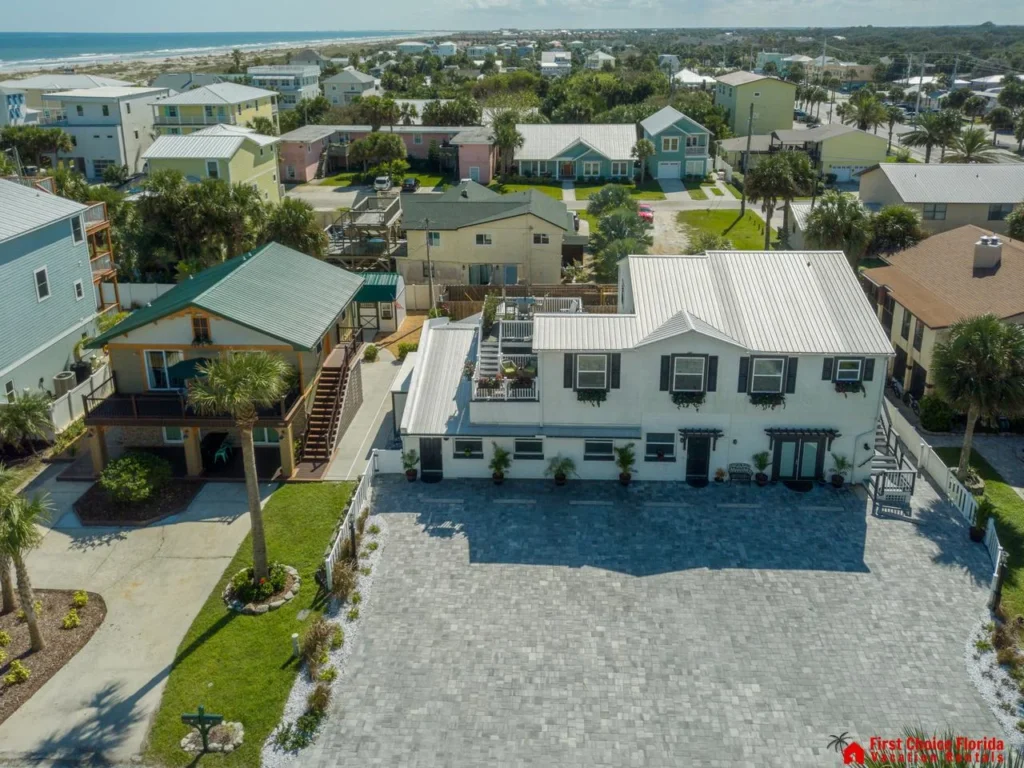 Spacious coastal quadraplex with ample parking and vibrant neighborhood views