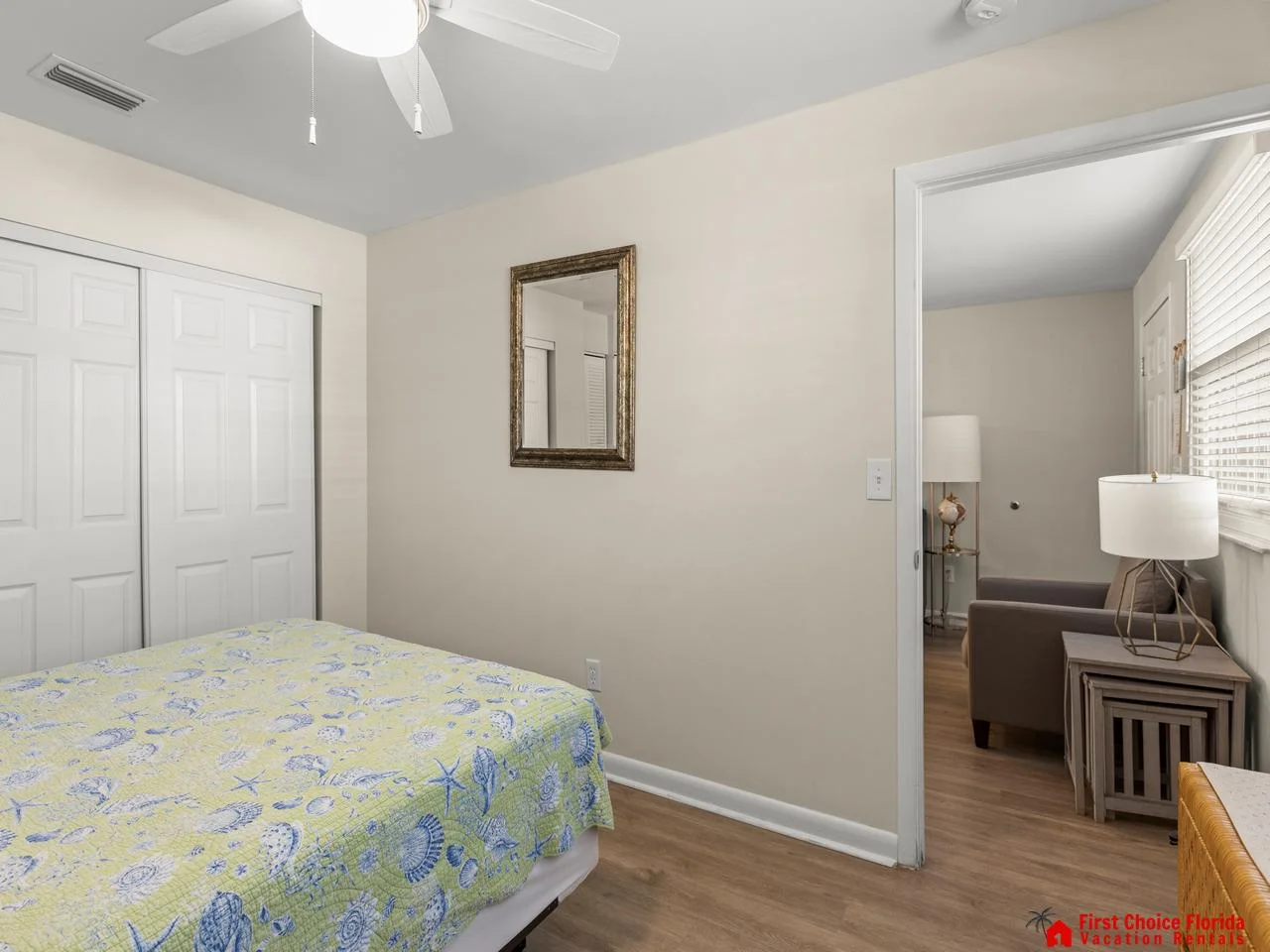 Cozy bedroom retreat with soft natural light and calming decor
