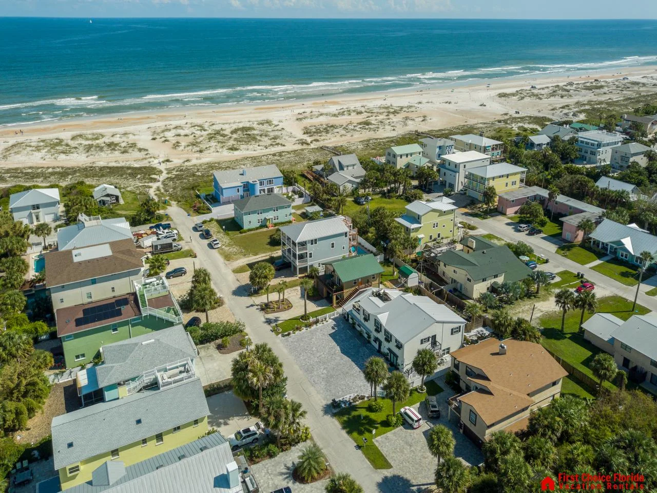 Coastal neighborhood retreat steps from sandy shores