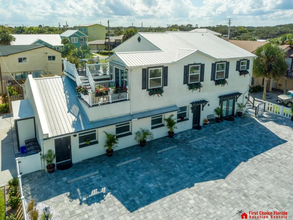 Spacious coastal home with rooftop deck and ocean views