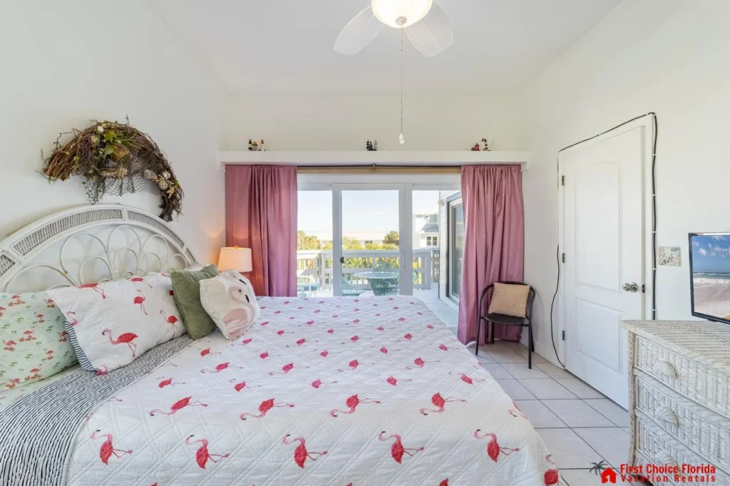 Bright and cozy bedroom with garden views and natural light!