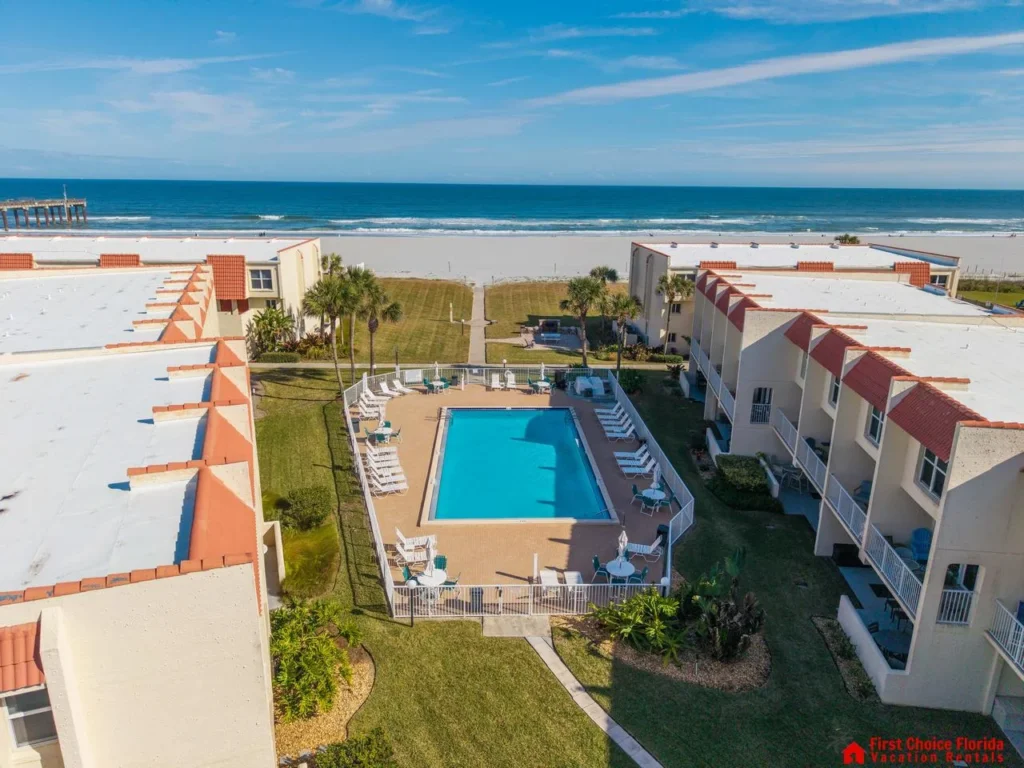 Oceanview pool area just steps from the beach