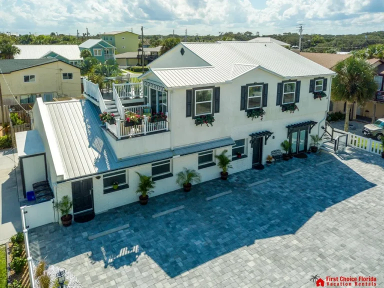 Spacious coastal home with rooftop deck and ocean views