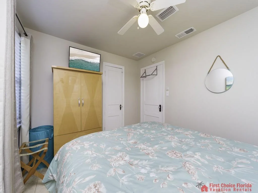 Bedroom with TV