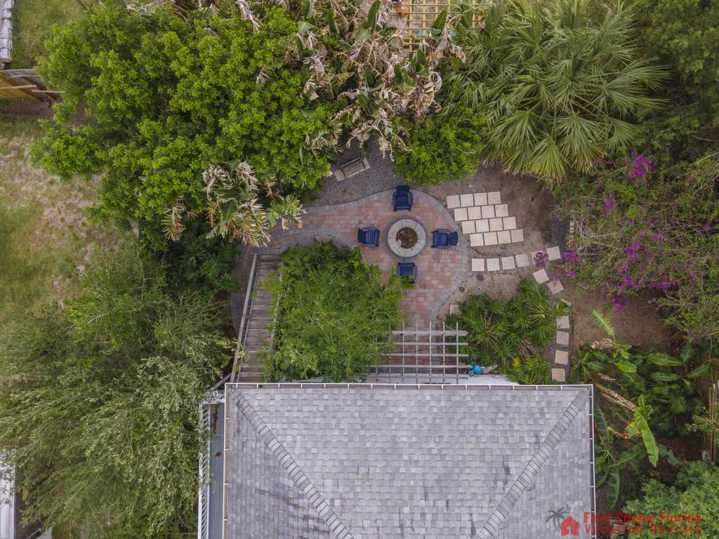 Aerial of House and Backyard