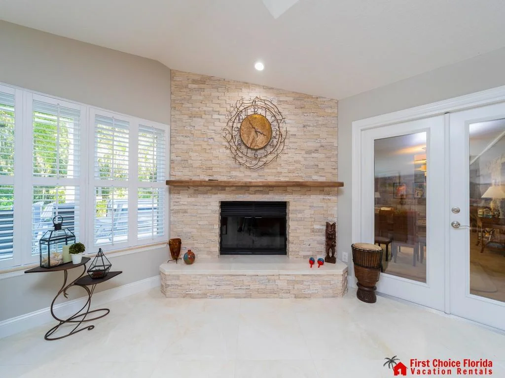Decorative Fireplace - Family Room